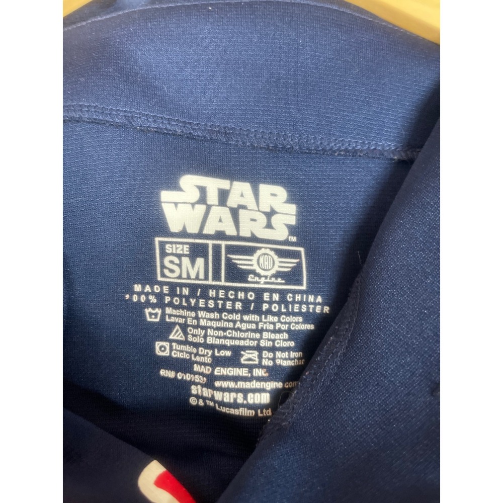 Star Wars Rebels Baseball Jersey Number 77 Mad Engine Navy Mens SM - Picture 3 of 3